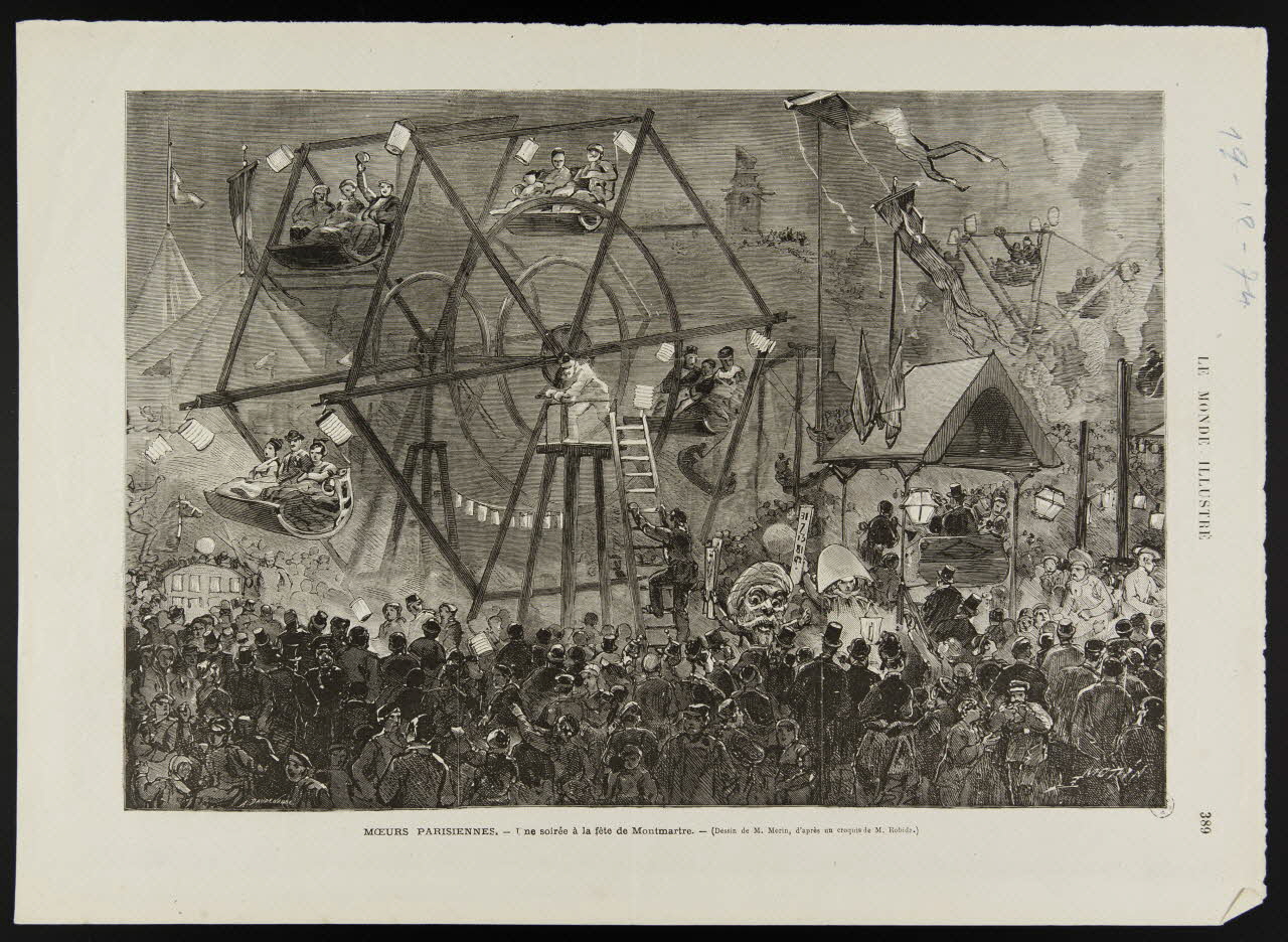 estampe MOEURS PARISIENNES. - Une soirée à la fête de Montmartre. 1967.60.78 Photo