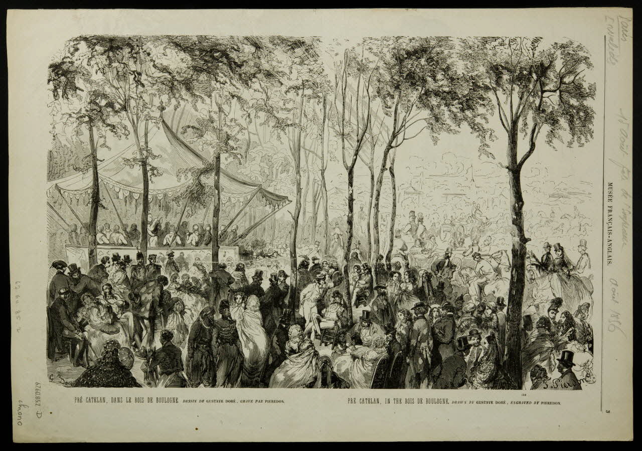 estampe PRE CATELAN, DANS LE BOIS DE BOULOGNE. 1967.60.85.2 Photo