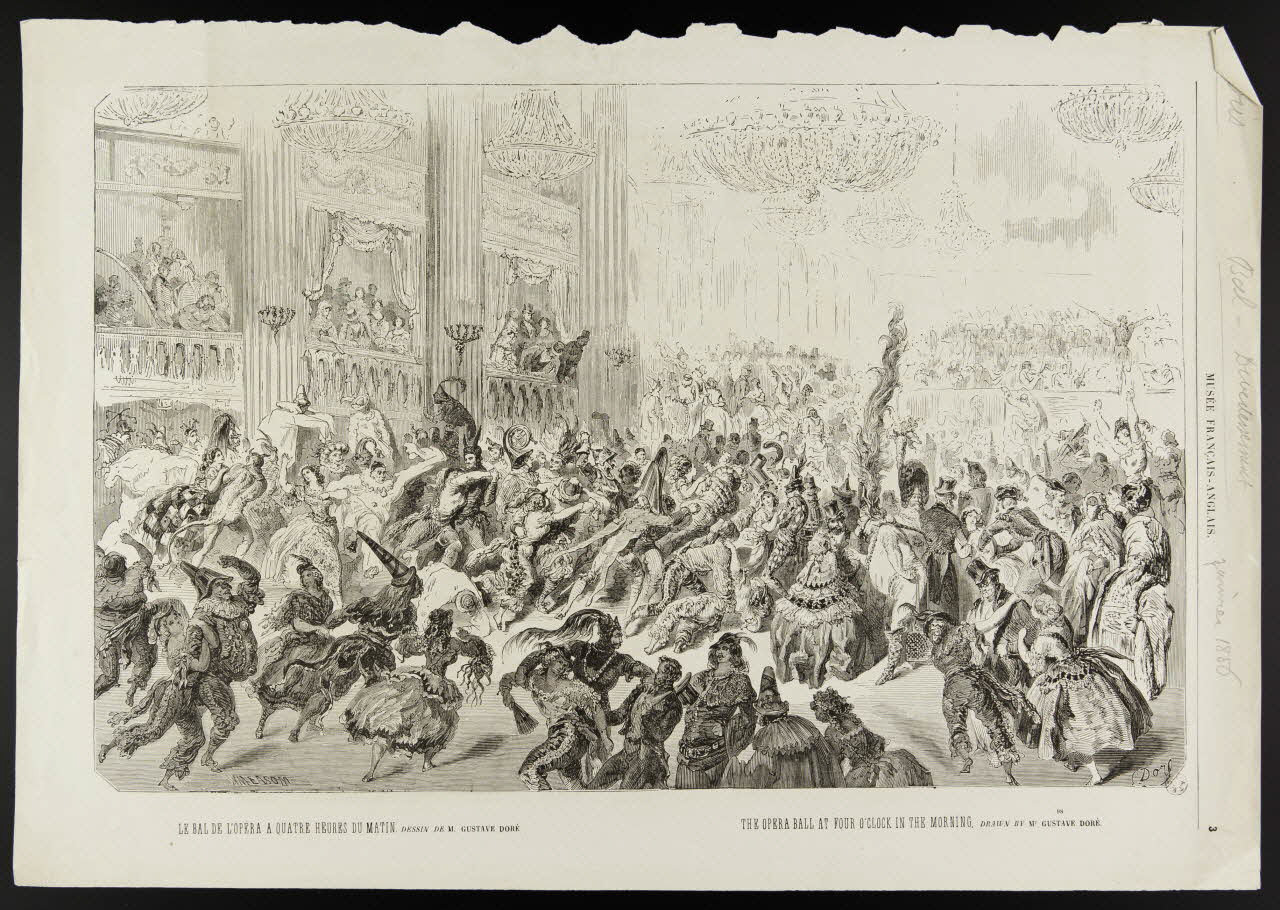 estampe LE BAL DE L'OPERA A QUATRE HEURES DU MATIN. 1967.60.87 Photo
