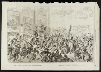 estampe LE BAL DE L'OPERA A QUATRE HEURES DU MATIN. 1967.60.87 Photo