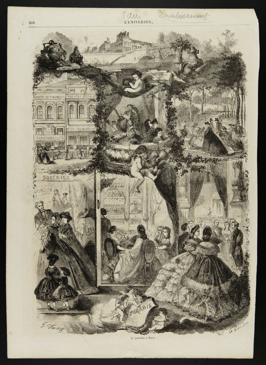 estampe Le Paradis à Paris. 1967.60.90 Photo