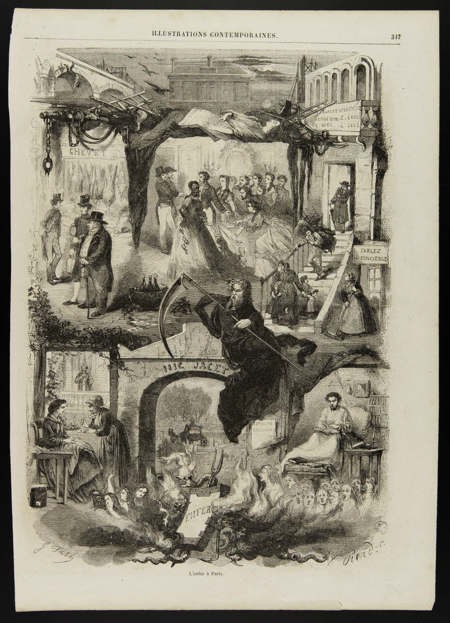 estampe L'enfer à Paris. 1967.60.91 Photo