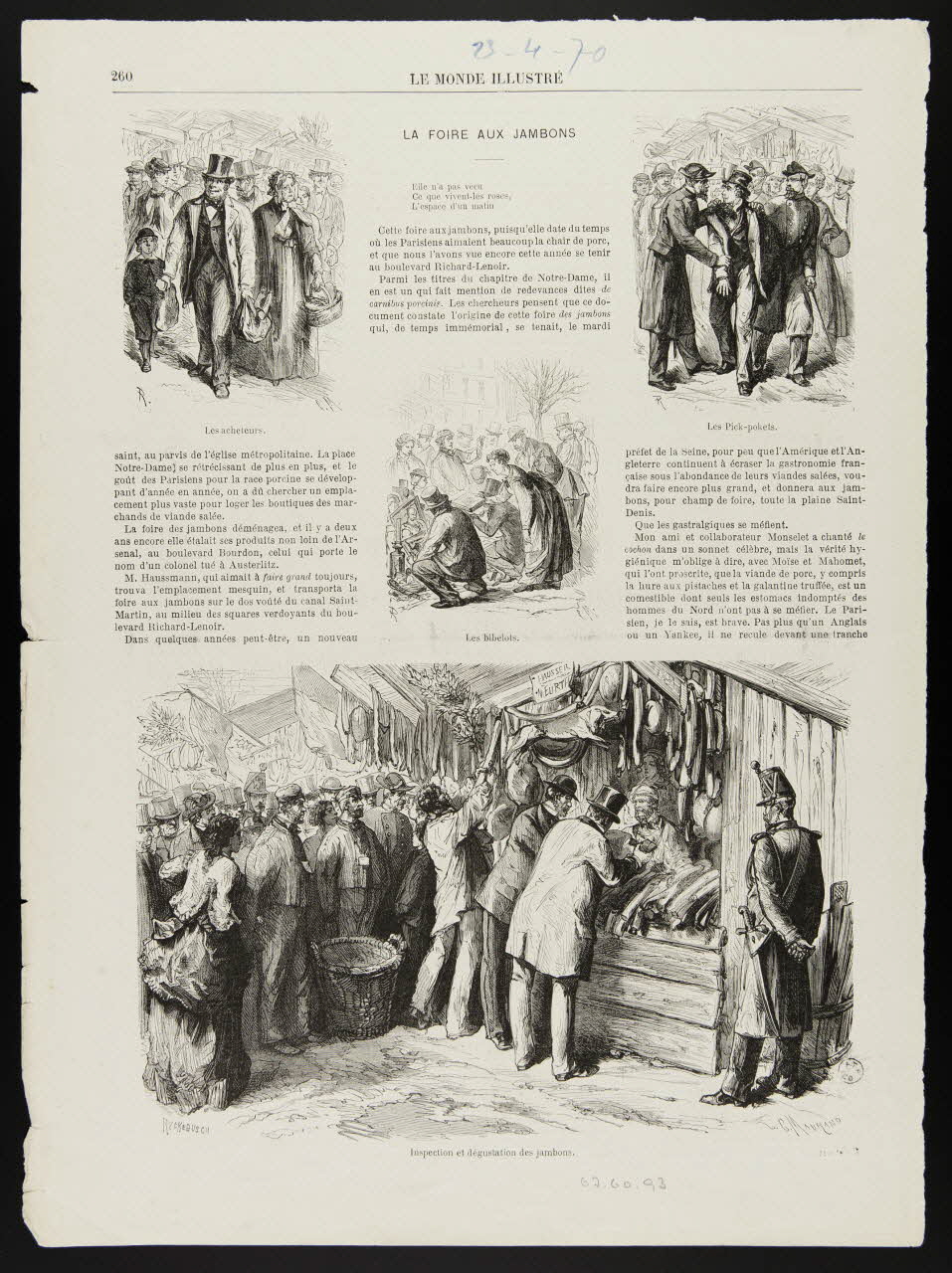 estampe LA FOIRE AUX JAMBONS 1967.60.93 Photo