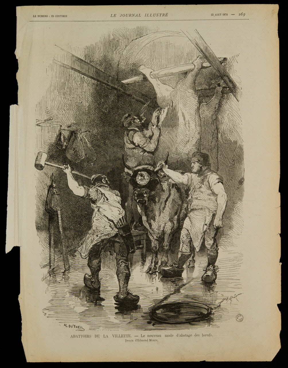 estampe ABATTOIRS DE LA VILLETTE. 1967.60.98 Photo