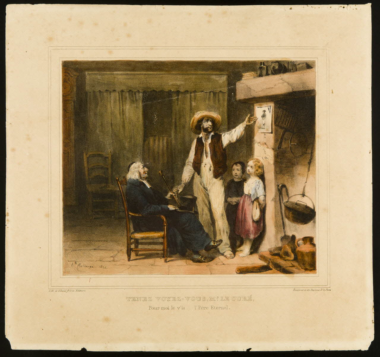 estampe TENEZ VOYEZ-VOUS, Mr. LE CURE, 1967.7.1 Photo