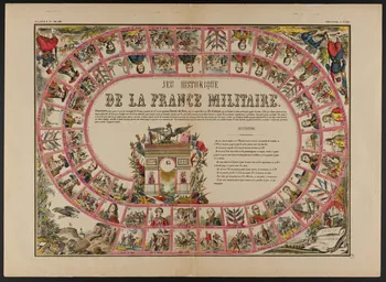 jeu de l'oie JEU HISTORIQUE  DE LA FRANCE MILITAIRE. 1967.70.5 Photo