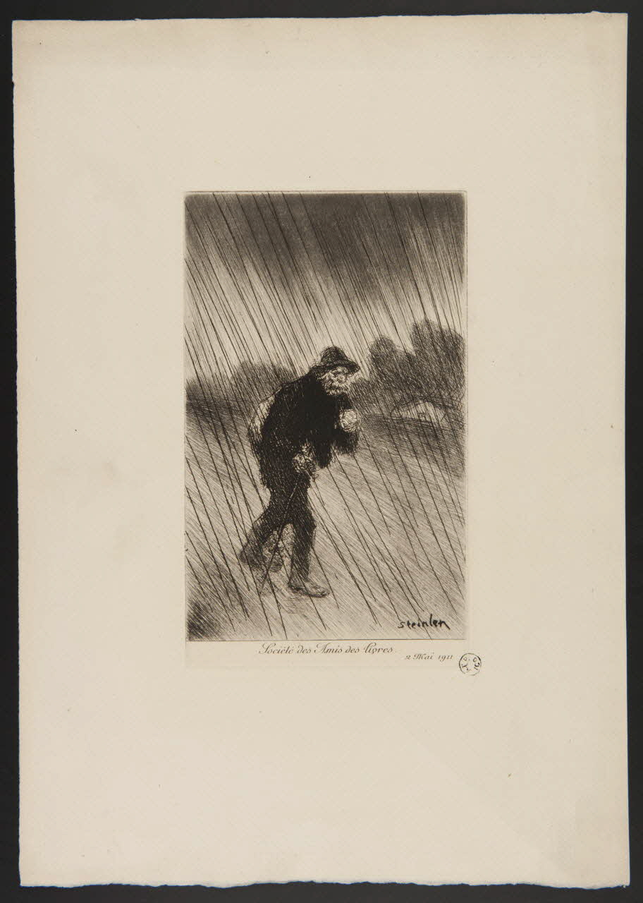 estampe Vieil homme sous la pluie 1967.78.14 Photo