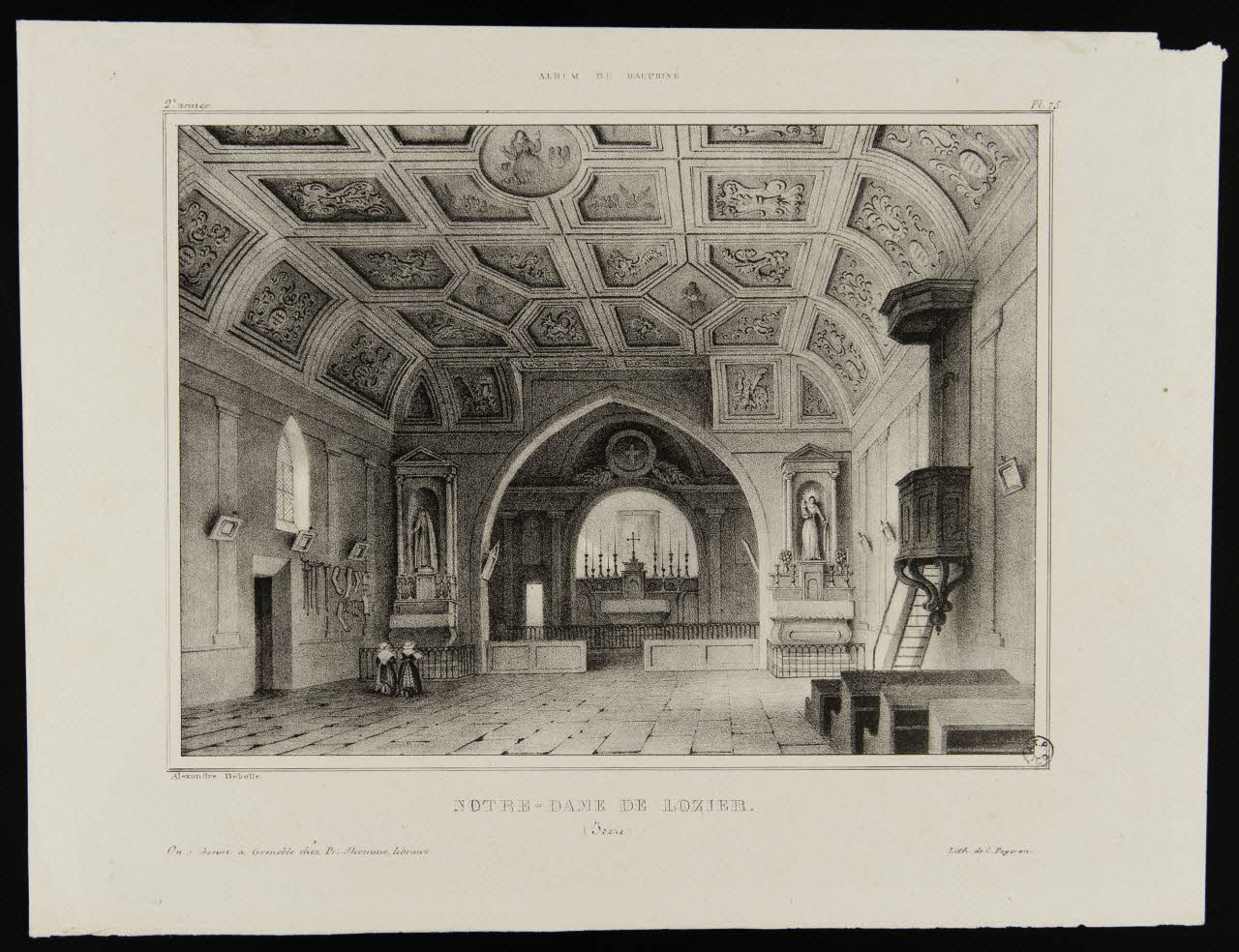 estampe NOTRE-DAME DE LOZIER. 1967.78.19 Photo