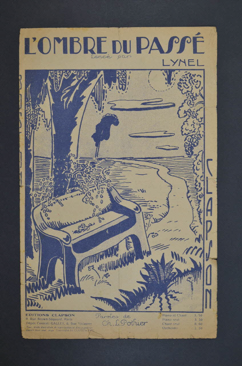 Charles-Louis Pothier ; Clapson ; Lynel chanson petit format Île-de-France, France 1922 1966.199.109 Photo Mucem