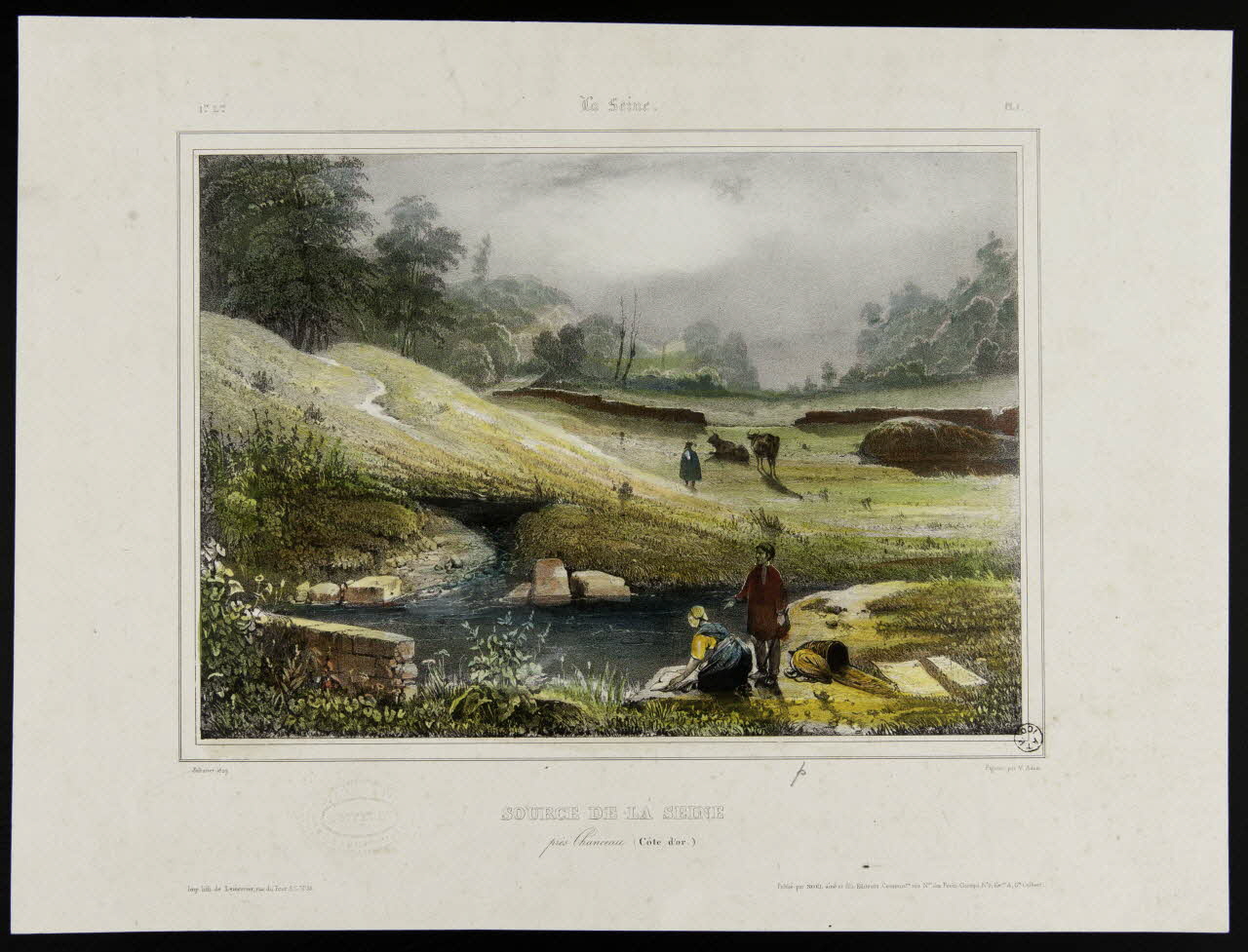 estampe SOURCE DE LA SEINE 1967.78.26 Photo