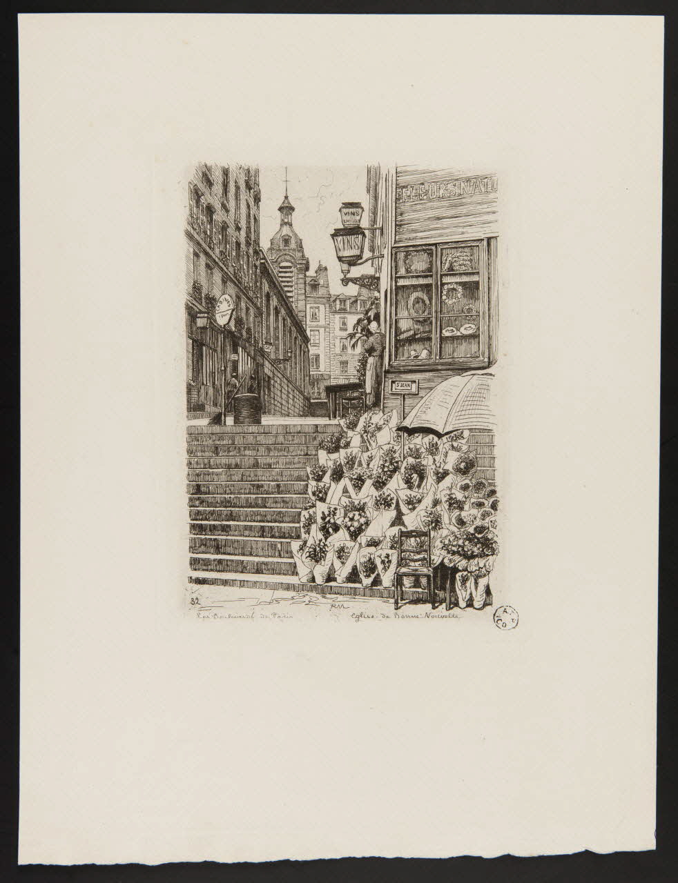 estampe Les Boulevards de Paris. Eglise de Bonne Nouvelle. 1967.78.27 Photo