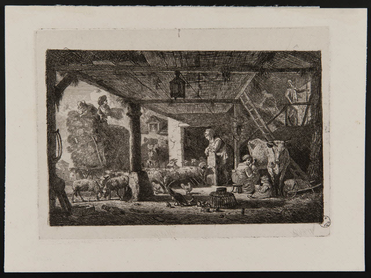 estampe Animaux de la ferme. 1967.78.28 Photo