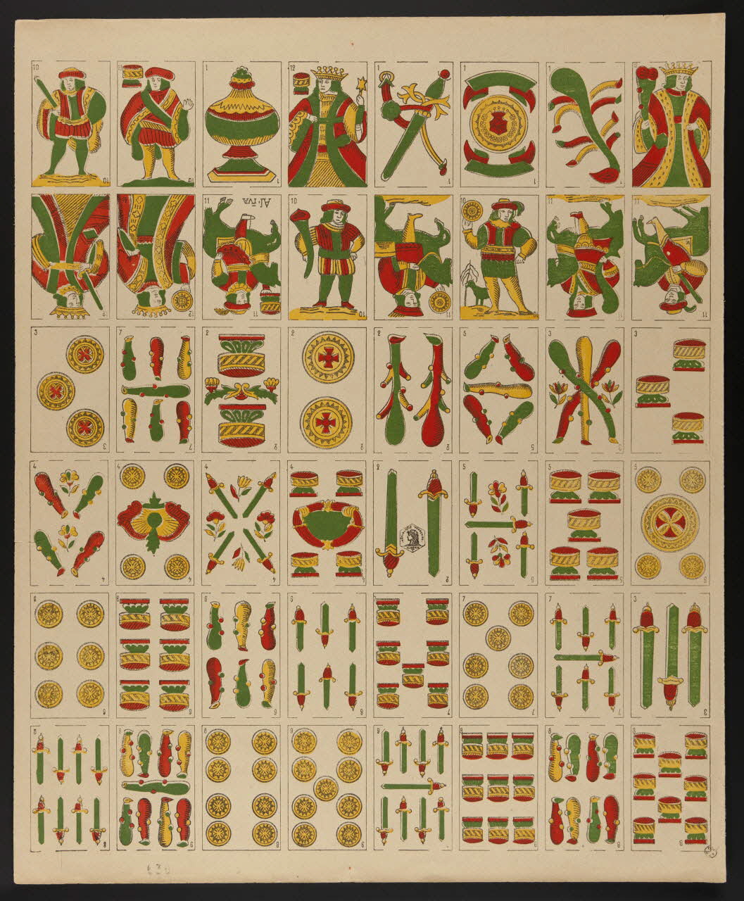 estampe Jeu de cartes. 1967.78.45 Photo
