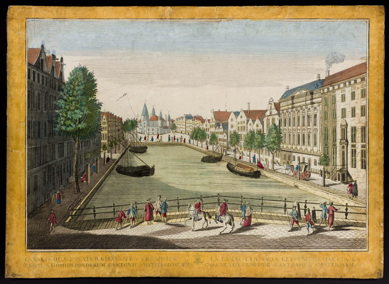 imagenrie ancienne CANALIS QUAE VOCATUR KLEVENIERS PROSPICIENS  VERSUS DOMUM PONDERUM S. ANTONII AMSTELLODAMEMSIS  LA CANAL LLAMADA KLEVENIERS HACCIA LA  CASA DE LOS PESOS DE S. ANTONIO D'AMSTERDAM 1967.97.9 Photo