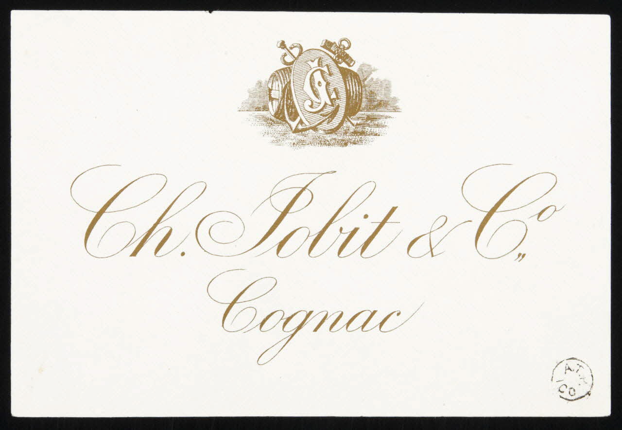 étiquette publicitaire Ch. Jobit & Co"  Cognac 1967.99.14 Photo