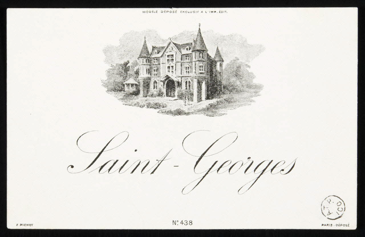 étiquette publicitaire Saint-Georges 1967.99.22 Photo