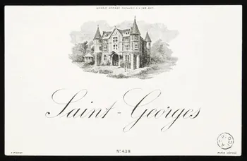 étiquette publicitaire Saint-Georges 1967.99.22 Photo
