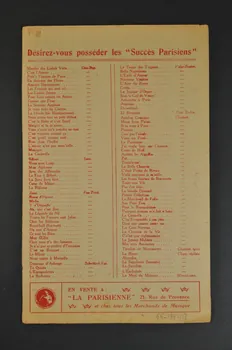 chanson petit format 1966.199.118 Photo Mucem