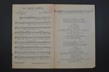 Jacques Battaille-Henri ; René Mercier ; Charles-Louis Pothier ; Jean Flor ; Valiès ; L. Maillochon chanson petit format Île-de-France, France 1922 1966.199.121  Photo Mucem