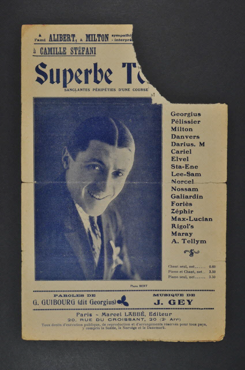 chanson petit format 1966.199.130 Photo Mucem