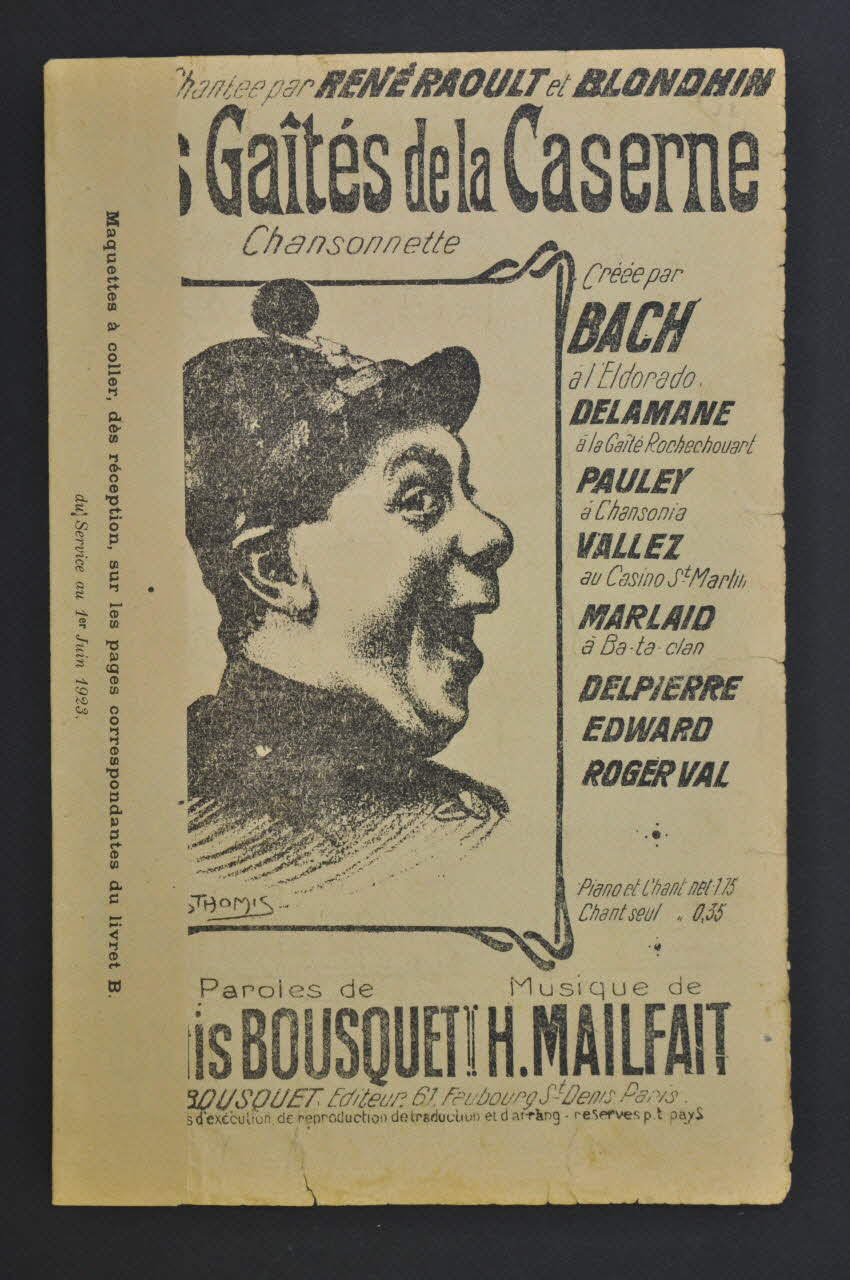 chanson petit format 1965.183.13 Photo Mucem