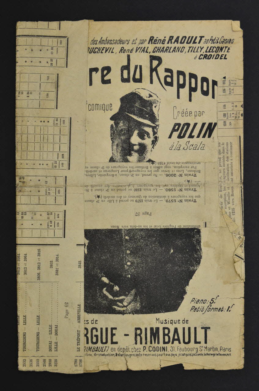 chanson petit format 1965.183.14 Photo Mucem