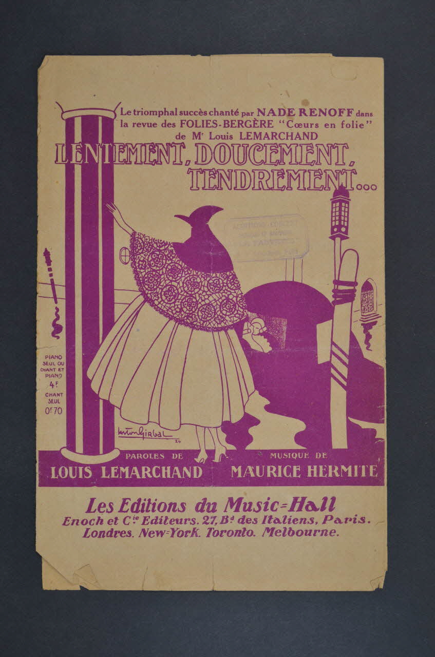 Louis Lemarchand ; Maurice Hermite ; Enoch & Cie chanson petit format Île-de-France, France 1924 1966.199.136 Photo Mucem