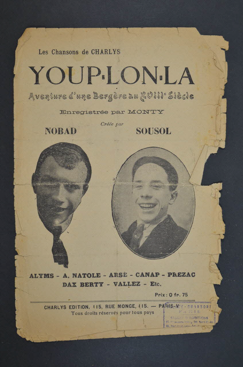 chanson petit format 1966.199.137 Photo Mucem