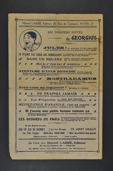 chanson petit format 1965.183.22 Photo Mucem