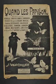 Roland GaëL ; J. Vercolier ; H. Delormel chanson petit format Île-de-France, France 1912 1966.199.141  Photo Mucem