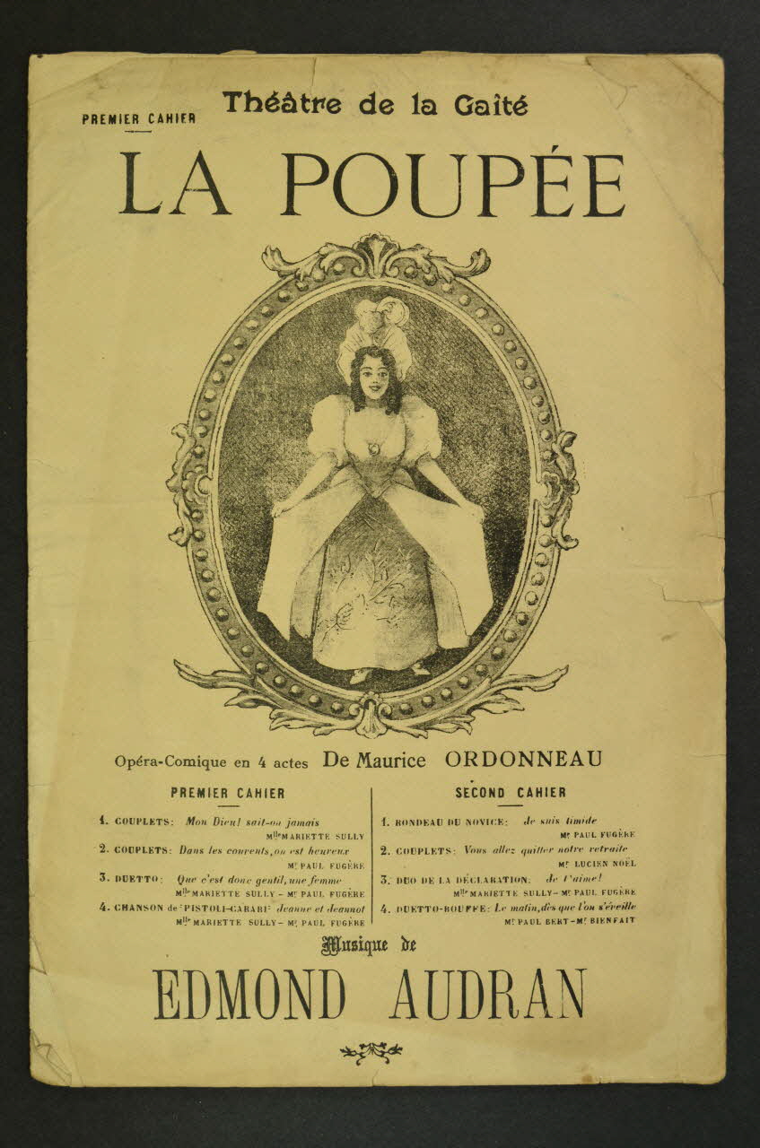 partition de musique La poupée 1966.199.147 Photo Mucem