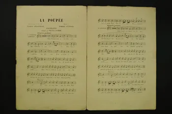 partition de musique La poupée 1966.199.147  Photo Mucem