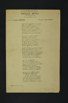 chanson petit format 1965.183.35 Photo Mucem