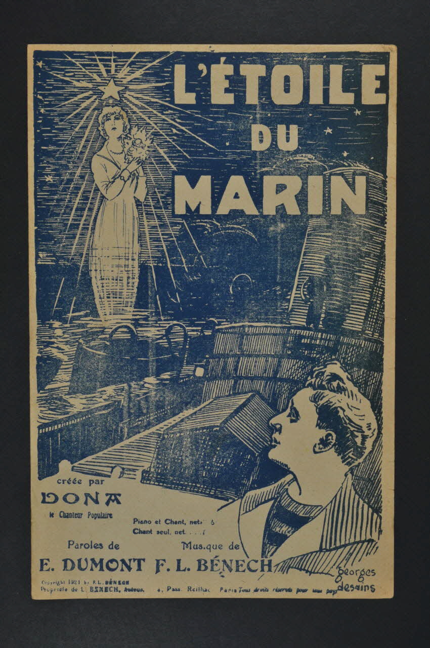 Ernest Dumont ; Ferdinand Louis Bénech ; Dona ; Louis Bénech chanson petit format 1921 1965.183.43 Photo Mucem