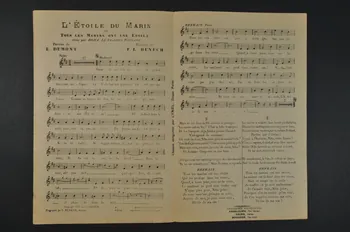 Ernest Dumont ; Ferdinand Louis Bénech ; Dona ; Louis Bénech chanson petit format 1921 1965.183.43  Photo Mucem