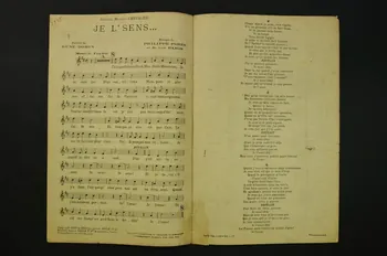 Georges Van Parys ; Philippe Parès ; René Dorin ; Maurice Chevalier ; Lucien Brulé chanson petit format 1927 1965.183.44  Photo Mucem