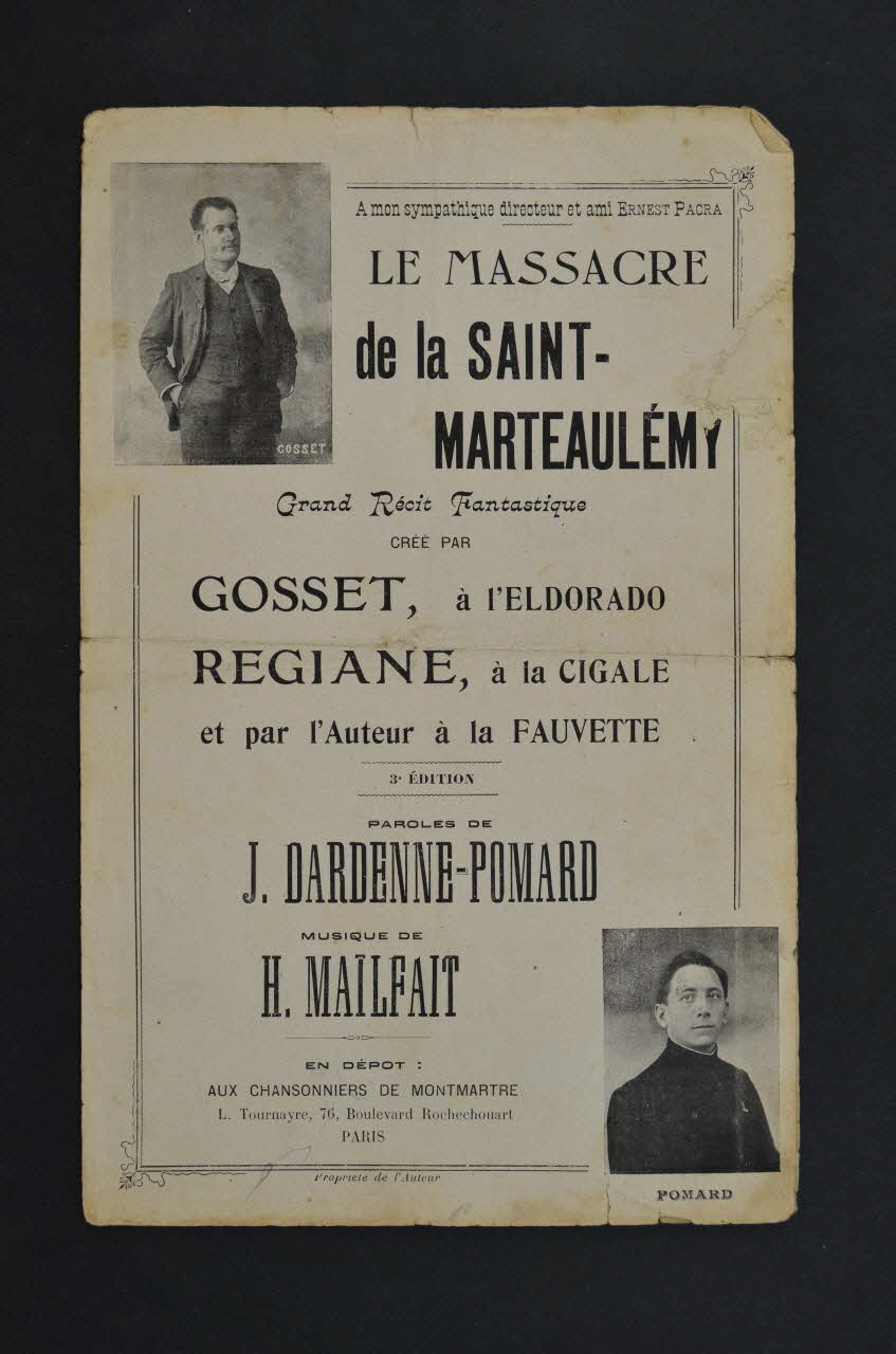 chanson petit format 1965.183.47 Photo Mucem