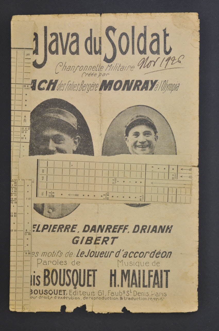 chanson petit format 1965.183.5 Photo Mucem