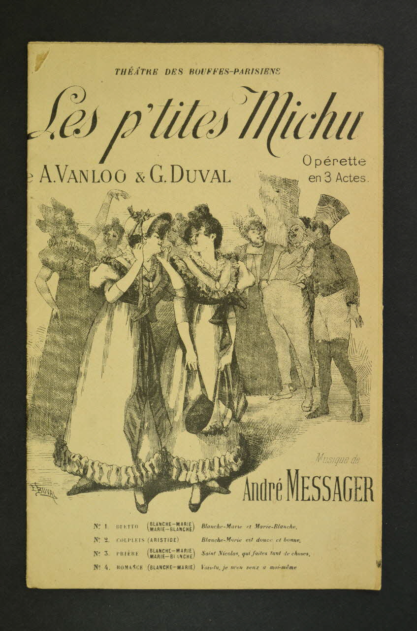 partition de musique Les p'tites Michu 1966.199.154 Photo Mucem