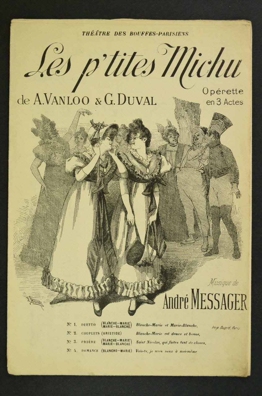 partition de musique Les p'tites Michu 1966.199.155 Photo Mucem