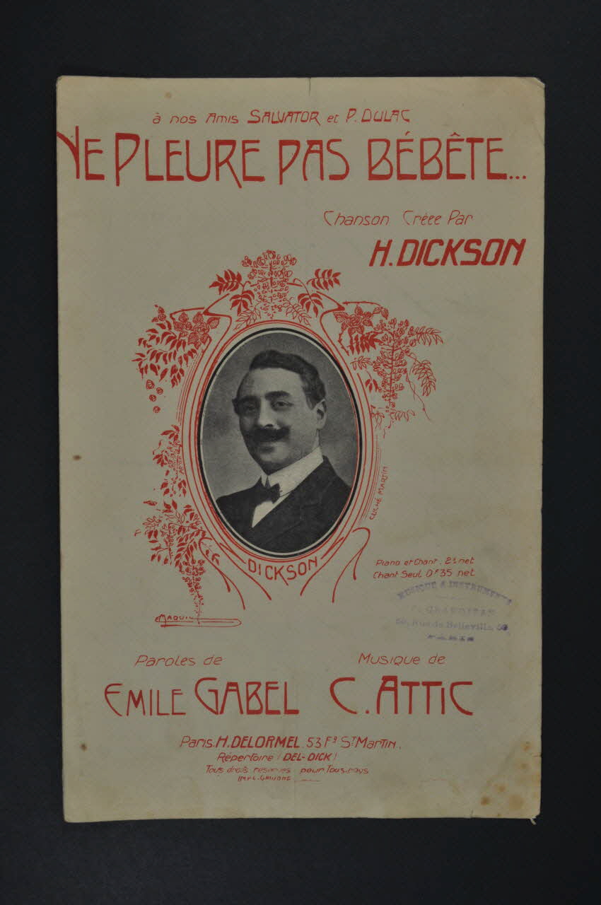 chanson petit format 1966.199.19 Photo Mucem