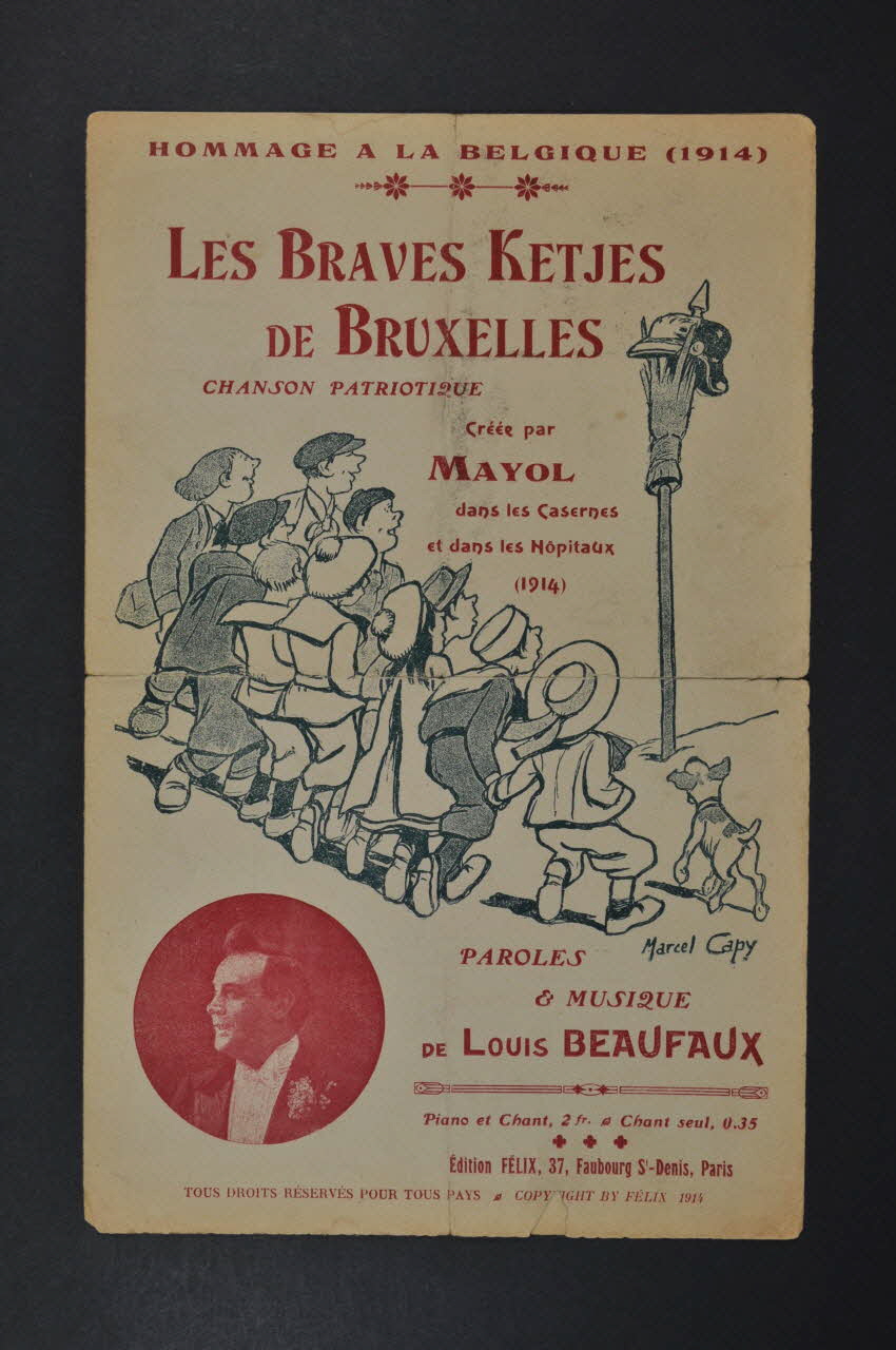 Louis Beaufaux ; Félix Mayol ; Mayol chanson petit format Île-de-France, France 1914 1966.199.2 Photo Mucem