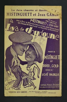 Mistinguett ; José Padilla ; Didier Gold ; Jean Gabin ; Francis F. Salabert chanson petit format Île-de-France, France 1928 1965.184.3 Photo Mucem