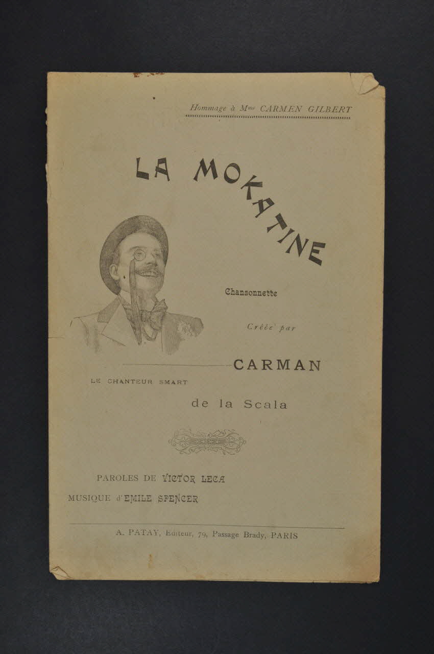 Victor Leca ; Emile Spencer ; Carman ; A Patay chanson petit format Île-de-France, France 1900 1966.199.30 Photo Mucem