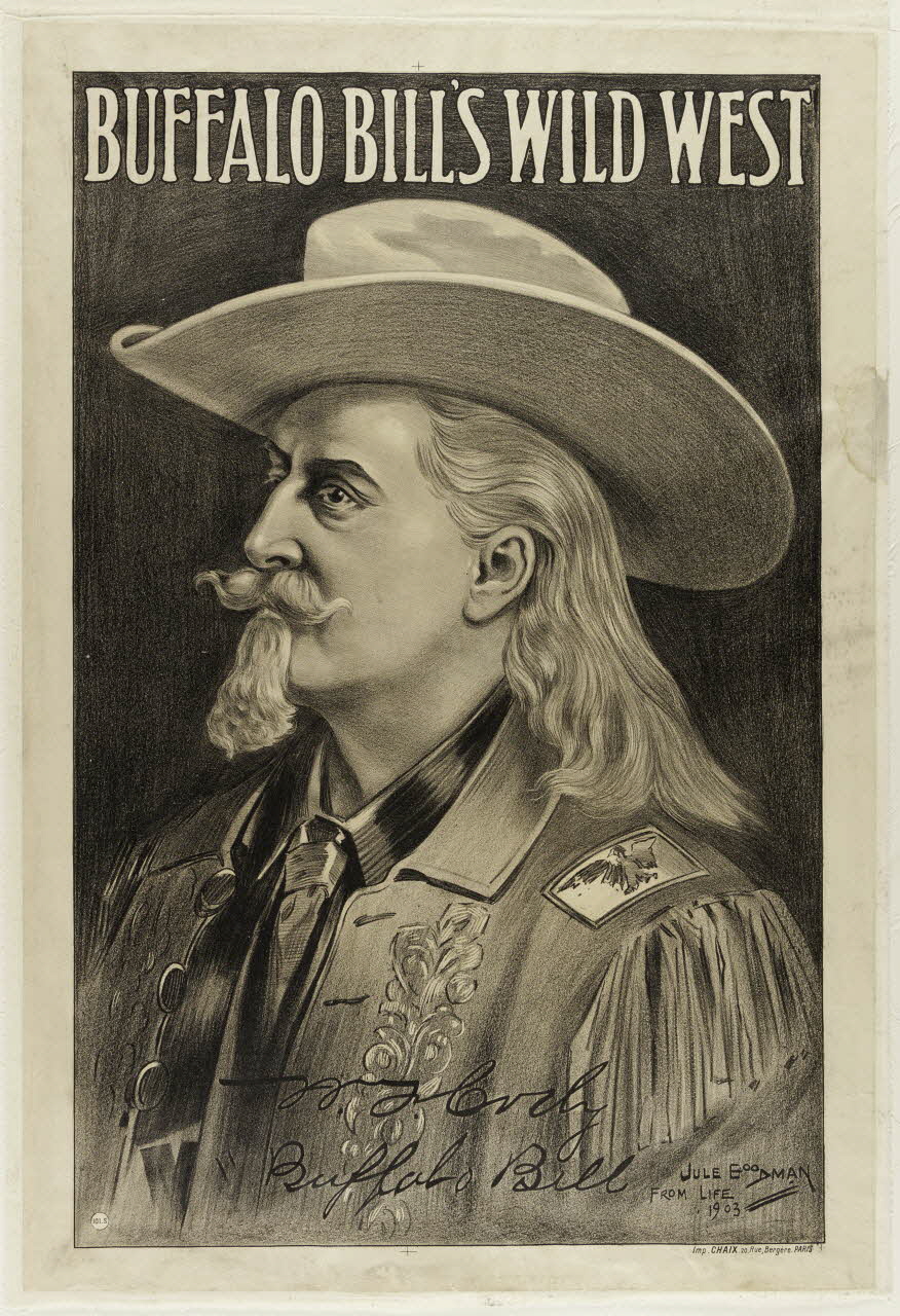 CHAIX estampe BUFFALO BILL'S WILD WEST Paris 1883-1913 1969.31.1 Photo