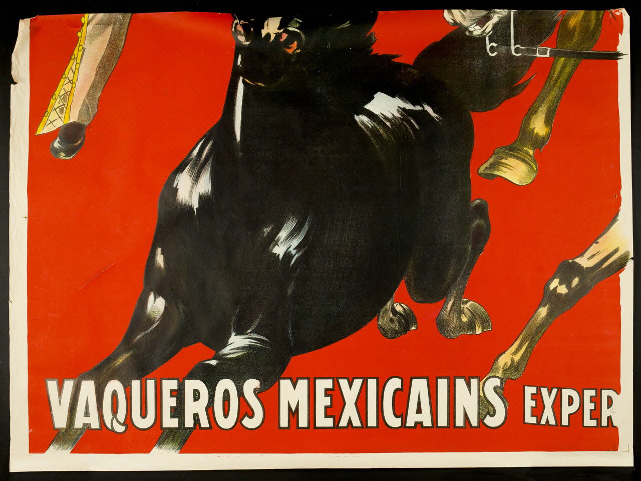 affiche BUFFALO BILL'S WILD WEST  AND CONGRESS OF ROUGH RIDERS OF THE WORLD.  VAQUEROS MEXICAINS EXPERTS AU LASSO DANS LEURS EXERCICES  MERVEILLEUX & SPORTIFS (3ème partie) 1969.31.16.3 Photo