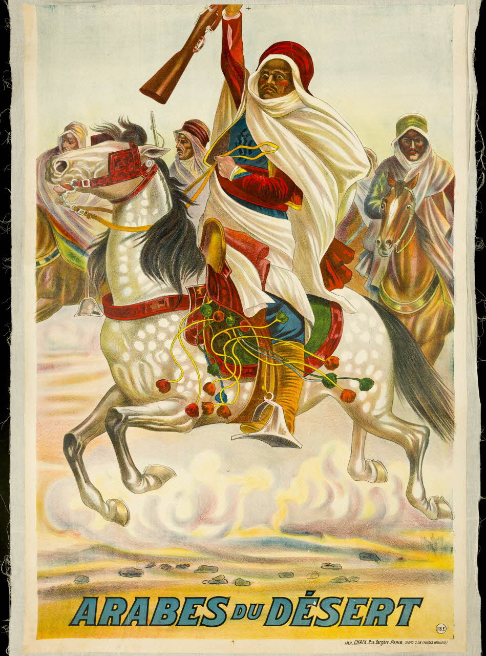 affiche BUFFALO BILL'S  WILD WEST AND CONGRESS OF  ROUGH RIDERS  OF THE WORLD.  ARABES DU DESERT (2ème partie) 1969.31.17.2 Photo