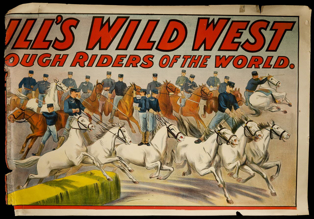affiche BUFFALO BILL'S  AND CONGRESS OF ROUGH RIDERS OF THE WORLD  LES SAUVETEURS DE LA VIE LES DESTRUCTEURS DE LA VIE (2e partie) 1969.31.21.2 Photo