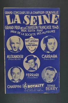 Flavien Monod ; Guy Lafargue ; Renée Lamy ; Jacqueline François ; Anny Gould ; Marianne Michel ; Suzy Solidor ; Royalty; chanson petit format 1948 1965.186.17 Photo Mucem