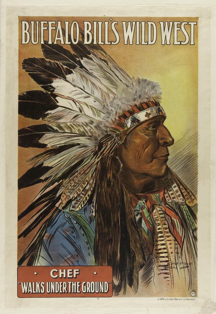 CHAIX estampe BUFFALO BILL'S WILD WEST Paris 1883-1913 1969.31.3 Photo